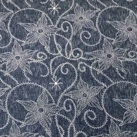 Denim Stoff 145cm 61 Print - 50cm