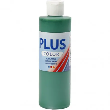Plus Color hobbyfarge, briljantgrønn, 250 ml/1 fl.