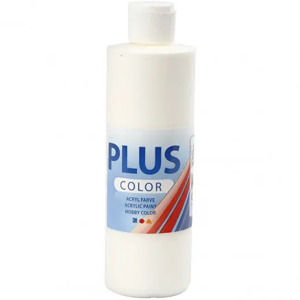 Plus Color hobbyfarge, off white, 250ml