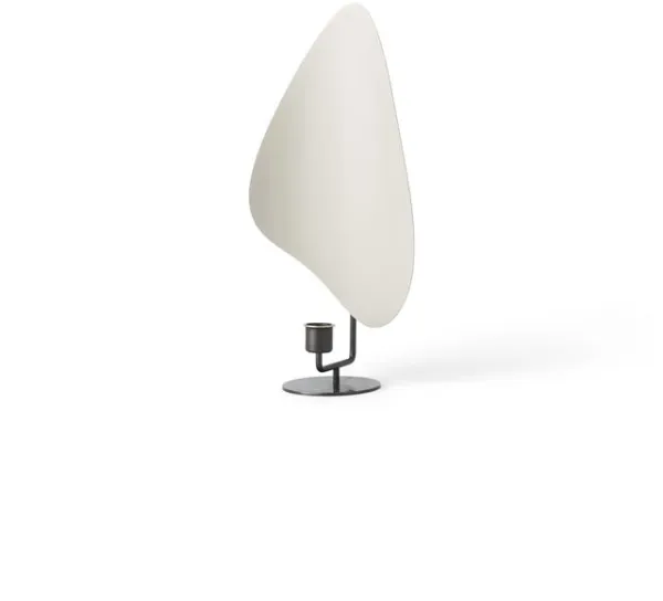 Audo Flambeau Lysestake H34 Bruneret Messing/Grå