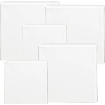 ArtistLine lerret, hvit, størrelse 15x15+20x20 cm, D: 1,6 cm, 360 g, 40 stk.